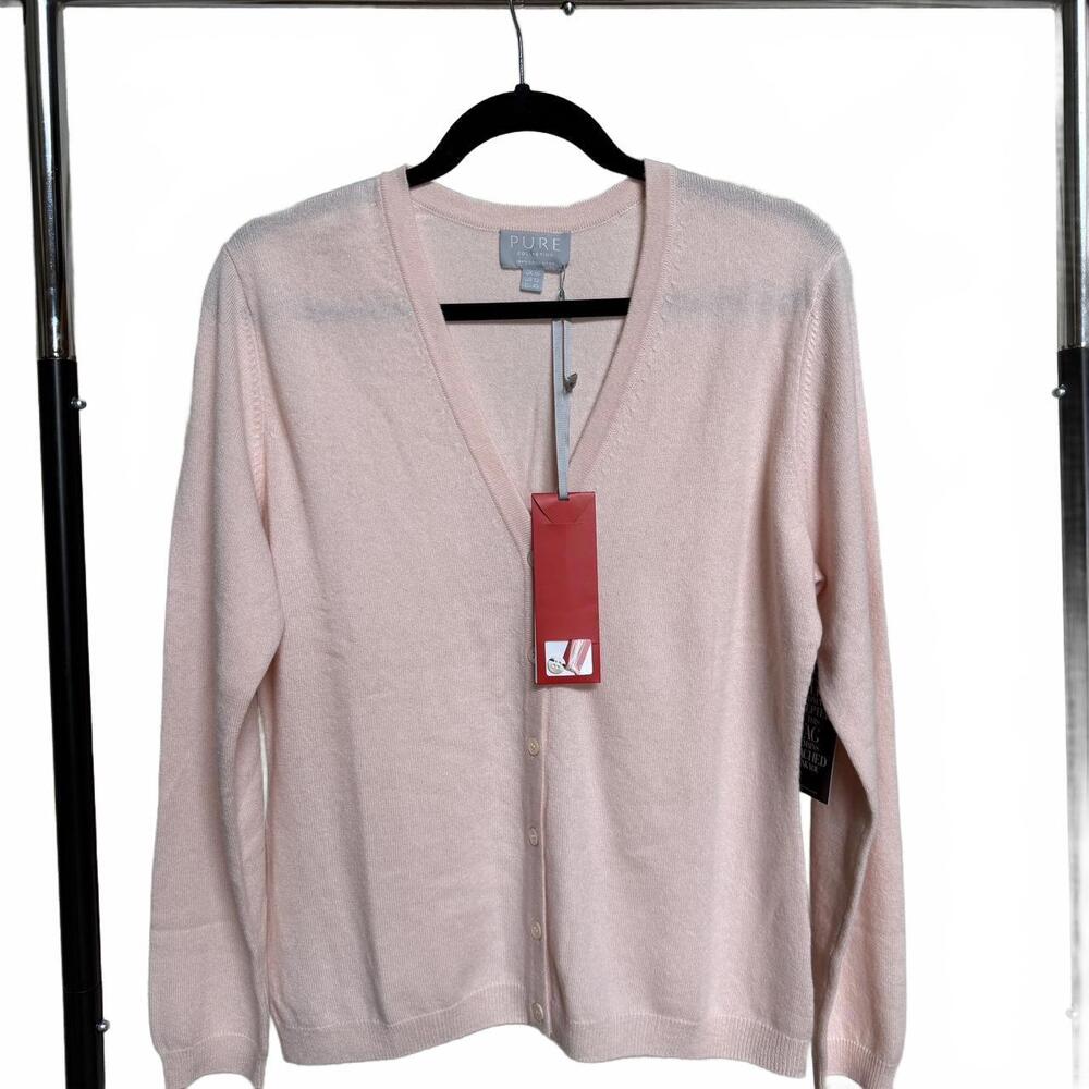 Pure Collection Pink Women's Cardigan